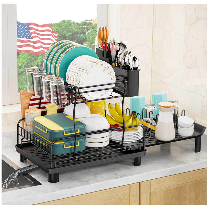 大容量收纳置碗碟沥水可拆卸架伸缩层物单双架厂家直销台面架厨房,厨房/烹饪用具,厨房抽屉置物架,淘宝优惠券,粉丝福利购,淘宝优惠卷