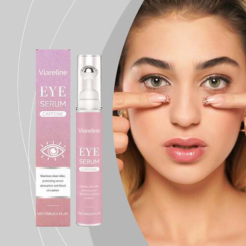 VIARELINE Caffeine Roll-On Serum Gently Nourishes the Eye Ar
