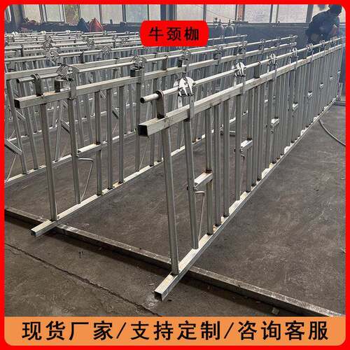 牛颈枷自锁式双开牛颈夹牛场畜牧设备定位栏厂家定做畜牧机械