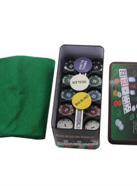 texas hold'em poker chip set 200 pcs layout card shuffle