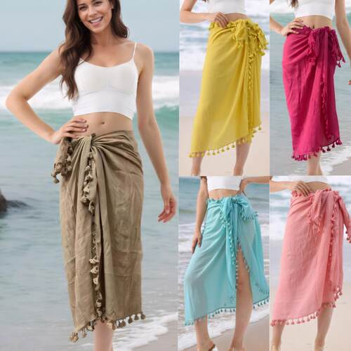 Multi purpose beach towel, sun protection wrap skirt,