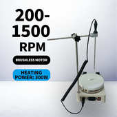 实验室 加热300w搅拌机定时磁力 温度控制混合器rpm带1500搅拌器