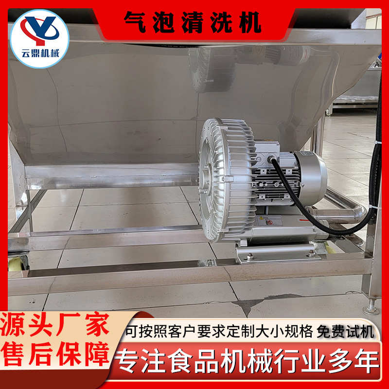 全自动小龙虾清洗机 鱿鱼海蜇气泡清洗机 沙丁鱼涡流清洗机器