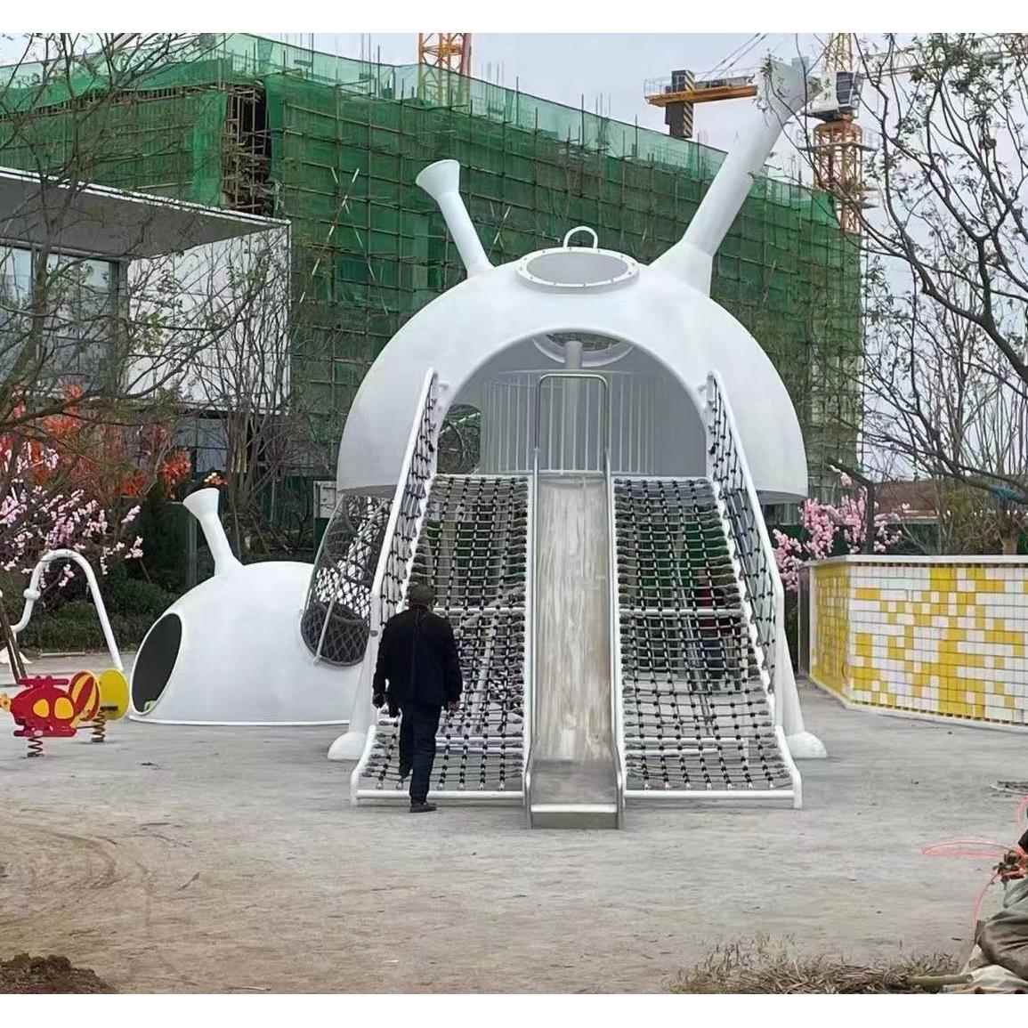户外大型游乐设施不锈钢滑梯非标组合游乐设备公园滑梯组合
