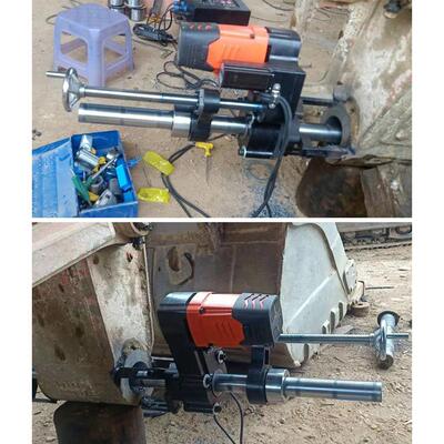 智能遥控镗焊一体机 工程维修镗孔机 Boring and welding machine