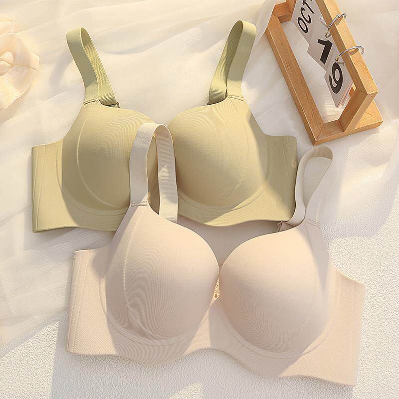 无痕内衣女士大胸显小薄款聚拢收副乳防下垂调整型无钢圈文胸罩