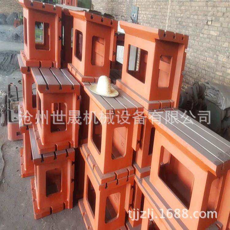 厂销3080钻床箱体摇臂钻箱式平台箱型箱形工作台t型槽方箱钻床箱图片