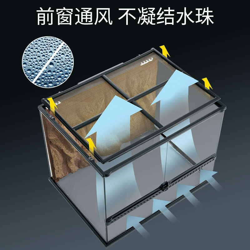 希瑾爬宠玻璃饲养缸爬虫蜥蜴角蛙睫角守宫蛇寄居蟹雨林缸造景箱