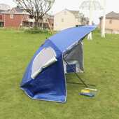 跨境热销.米带窗口透气防风户外便携沙滩钓鱼两用帐篷伞沙滩伞