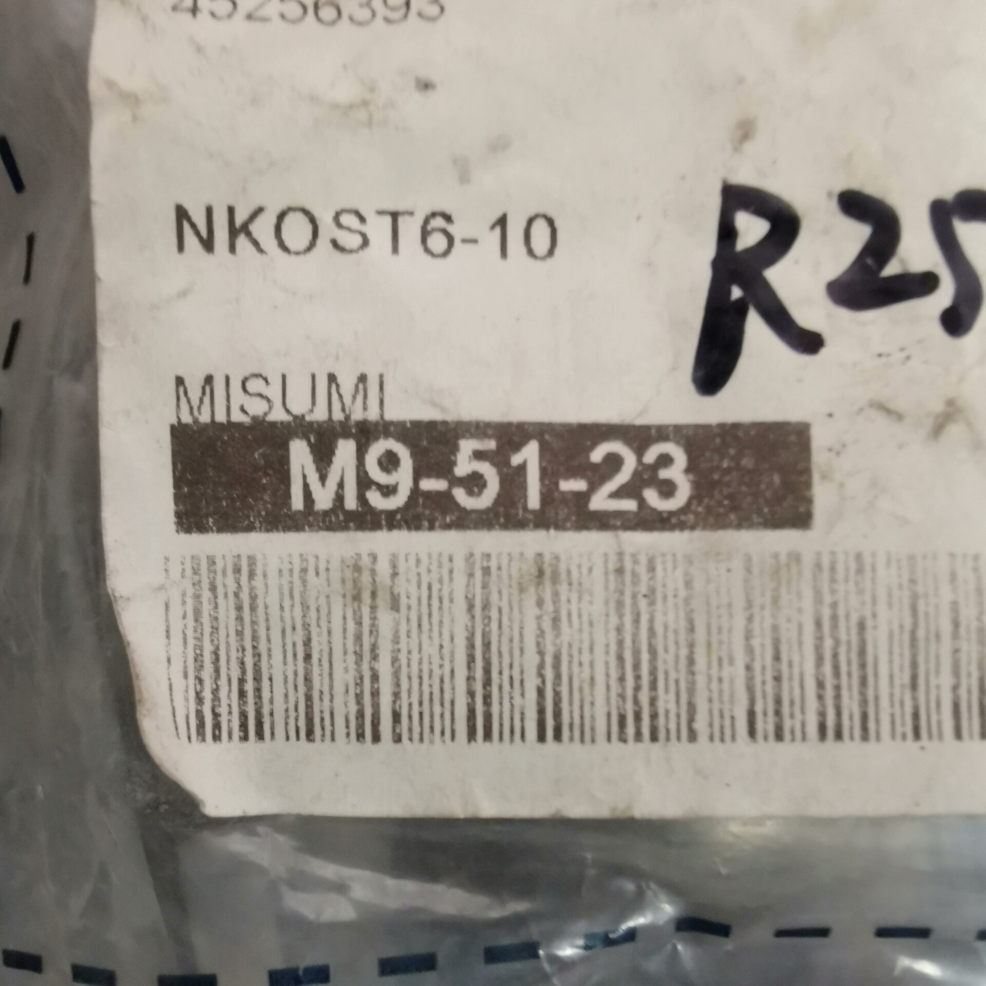 库存米思米带垫圈压纹旋钮NKOST6-10，数量4个，打包2