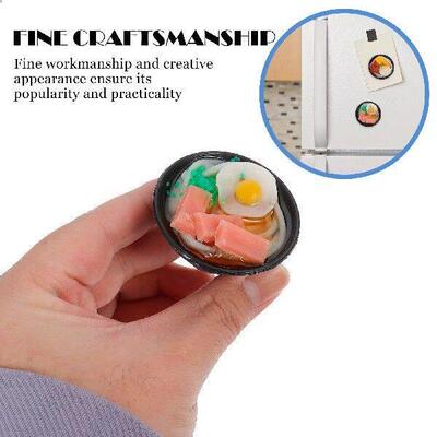 4 Pcs Ramen Refridgerator Magnets Magnetic Refrigerator