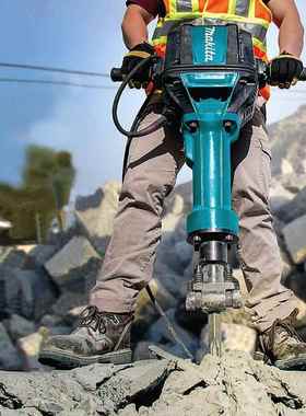 原装牧田电Mki开ta镐锤HM1812六HM1802/H角柄混凝土槽穿墙孔凿破