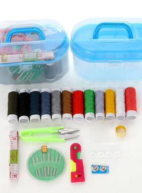 Large Sewing Kit Box DIY Treasure Chest Sewing Set 10-Piece