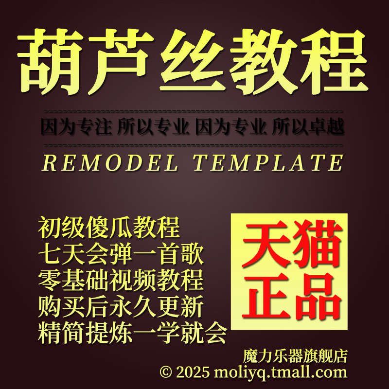 葫芦丝视频教程老人年教学乐器初学级专业c降b调自学零基础书籍课