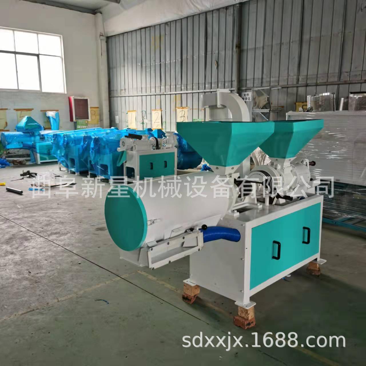 大型玉米加工打碴分离机三项电粮食加工设备制糁机脱皮去胚除黑