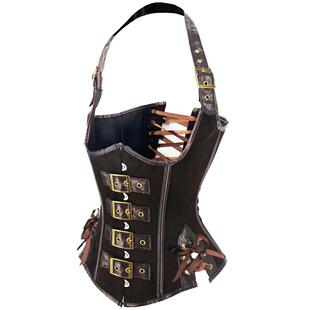 Steampunk Sexy Corsets Top and Corset Leather Bustiers