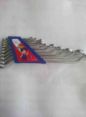 厂家生产MIDD开LY十件扳套套镜面梅花手991组两用扳手口扳手套装