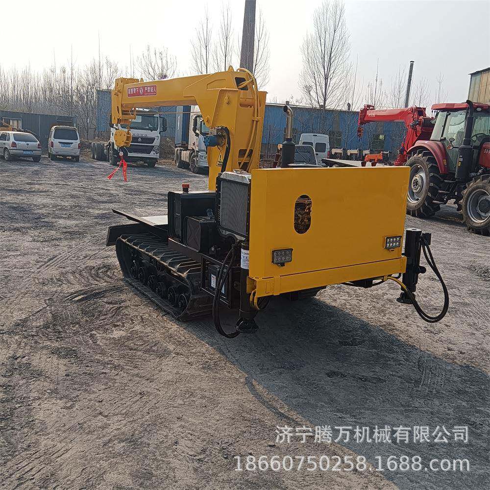 苗圃吊树机厂家 履带爬爬车 工程5吨随车吊可拉货