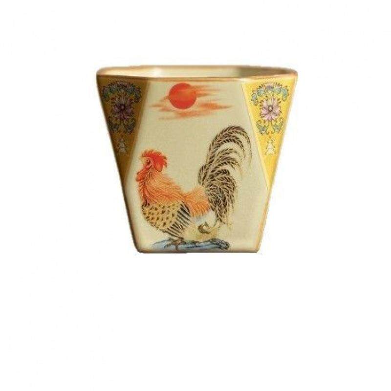 仿宋汝窑·缠枝莲吉祥八方杯复古大公鸡茶盏主人杯单杯汝窑陶瓷杯