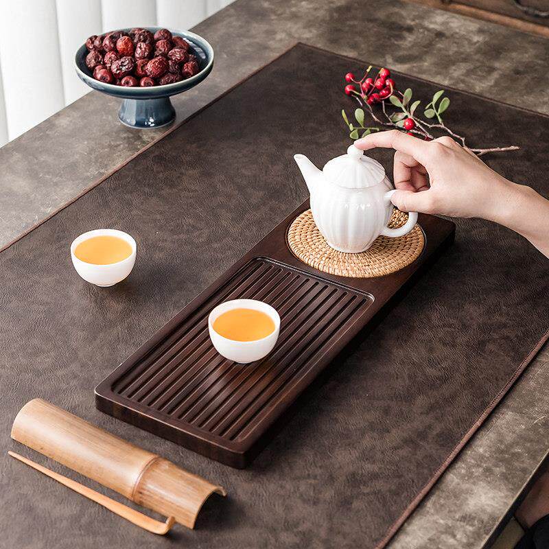 匠人竹制干泡盘家用壶承单人茶具长方形茶托盘小号简约茶盘茶海