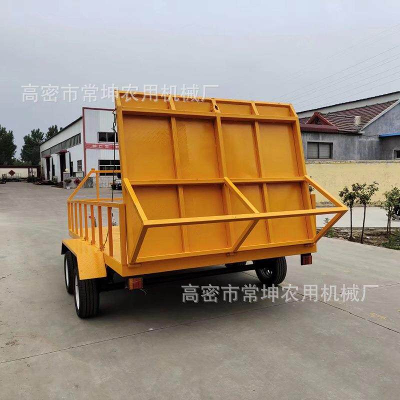 搬运车农场仓储小型拉货车多种规格工程机械用2.5吨围栏爬梯拖车