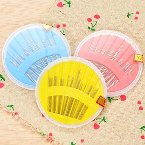 Household Sewing Kit Round Disk Needle Box Sewing Needles Ha
