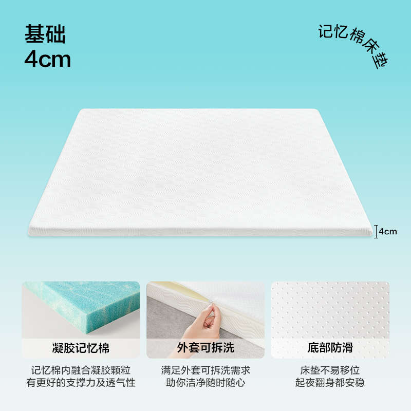 垫子床垫海绵棉家用软垫单人榻榻米学生记忆租房s228宿舍