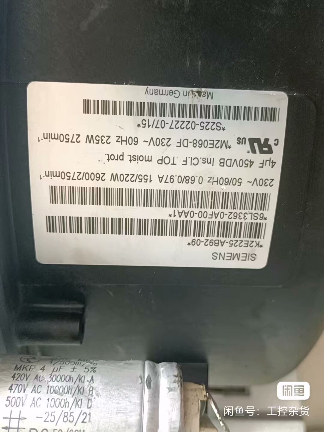 西门子K2E225-AB92-09/风机！6SL3362-0