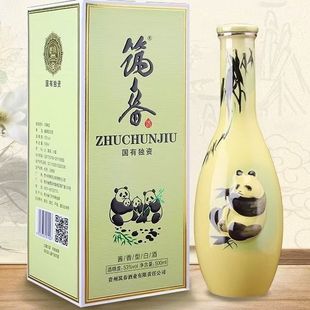 贵州筑春酒 筑春熊猫 53度酱香型白酒 500ml*1瓶