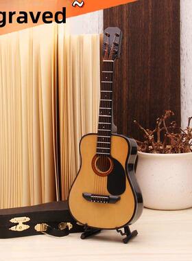 迷你民谣吉他模型尤克里里模型装饰的朋友老师客厅装饰的生日礼物