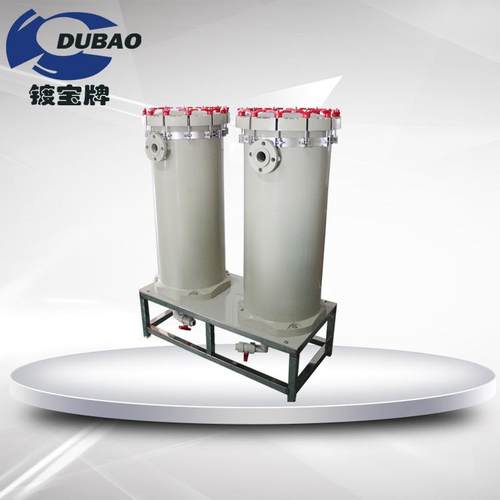 定制款2号袋3袋式过滤器聚丙烯双桶过滤苏州污水处理设备