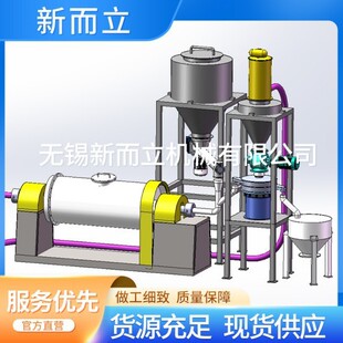 负压出料球磨机组带筛分出料细度可达微米环保无粉尘氧化铝陶瓷