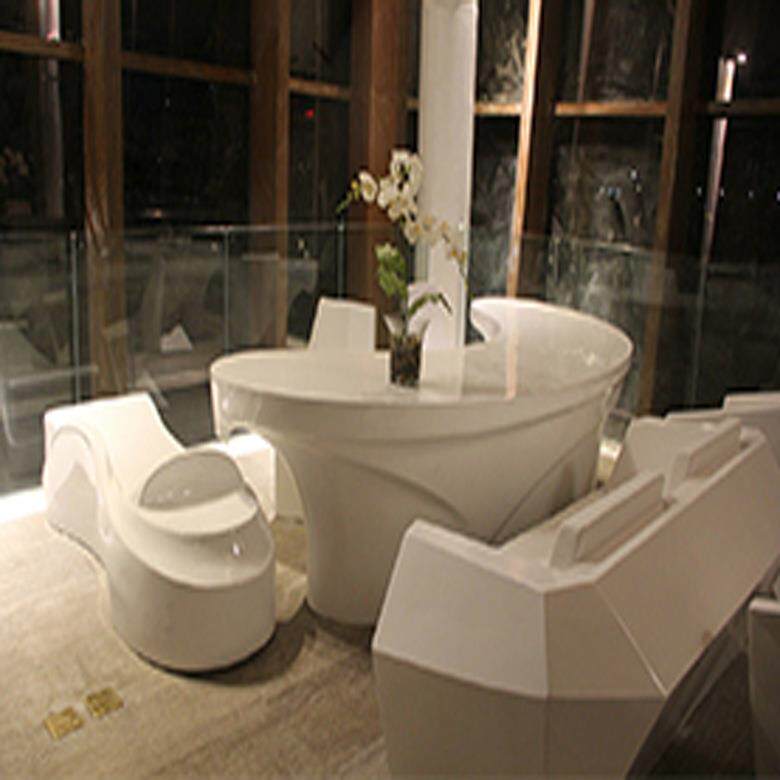 商场玻璃钢前台时尚异形烤漆前台不规则接待台吧台收银台迎宾台