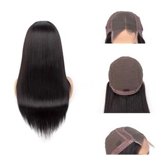 正品许昌假直发头套定制前全真人发丝头套女士U型蕾丝假发长发可