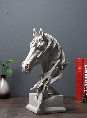 客厅高级感柜子摆件冰箱顶上面的摆件美式乡村创意装饰品雕塑客厅