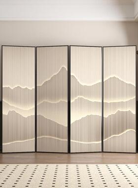 铝合金风断客厅轻屏奢简约隔现代中动式折叠LZDP-03移山水酒店办