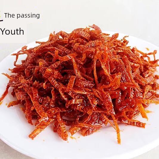 江西玉干特色菜变态辣条辣片辣条手工辣片比目鱼豆腐皮流行辣丝