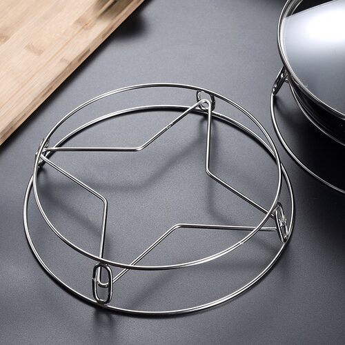 Multifunctional Stainless Steel Pot Rack, Steamer Stand, and