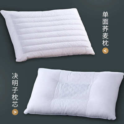 康乃馨五星级酒店床上用品全棉决明子保健枕荞麦枕头单人双人枕芯