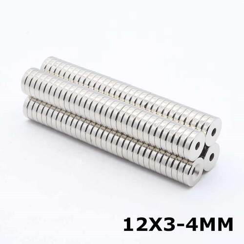 12*3-4小螺丝沉头带孔磁铁钕铁硼强磁大量现货12x3-4沉孔圆形磁铁