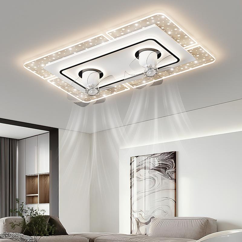 客d厅灯灯e摇头风扇灯2023年l00587新款现代吸顶餐厅一体吊扇灯卧