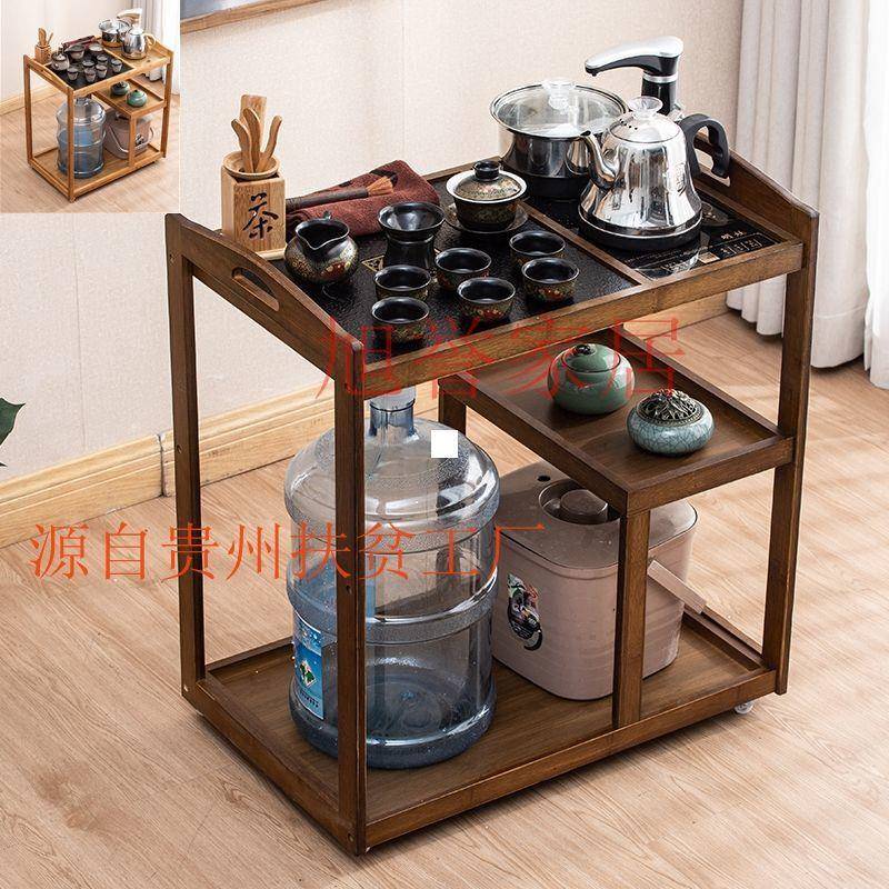 烧水架子茶水桌边柜小型茶柜家用小茶台茶水架饮水桶放置架储物柜