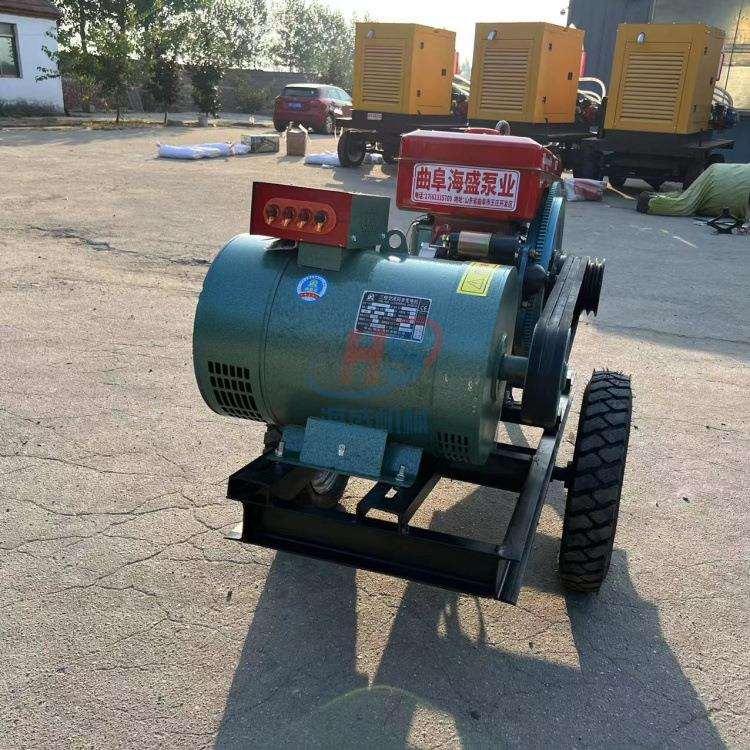 柴油发电机组 拖车三相发电机 户外电启动柴油发电机10kw