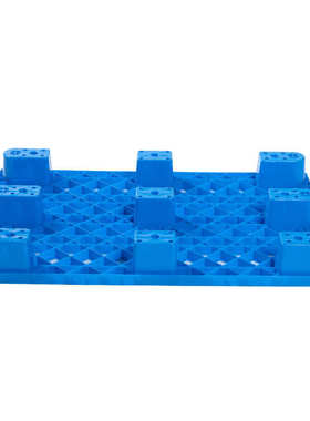 1208网格轻型九脚塑料托盘 物流货物周转叉车托盘 仓库垫仓防潮板