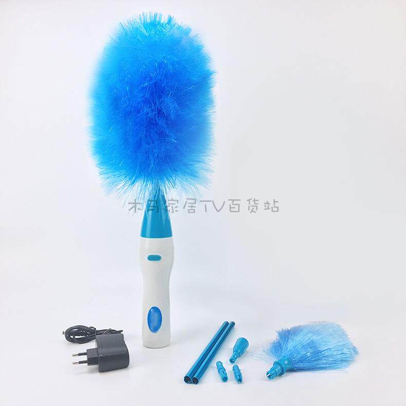 电动鸡毛撢子spin duster清洁刷吹尘器除尘掸360度可旋转除尘扫灰