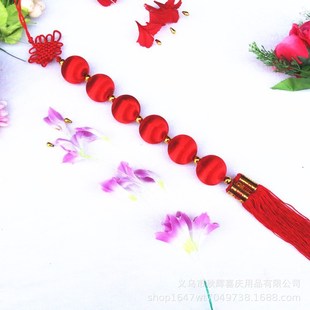 4号一串6个丝线小串新年植物盆景中国结小灯笼挂件装饰用品