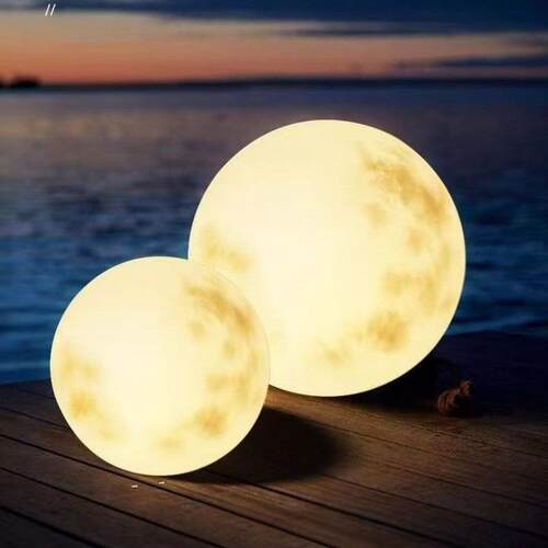 月球灯充电款户外氛感太景阳能星HAN-xqd球灯月球吊灯草落地灯坪