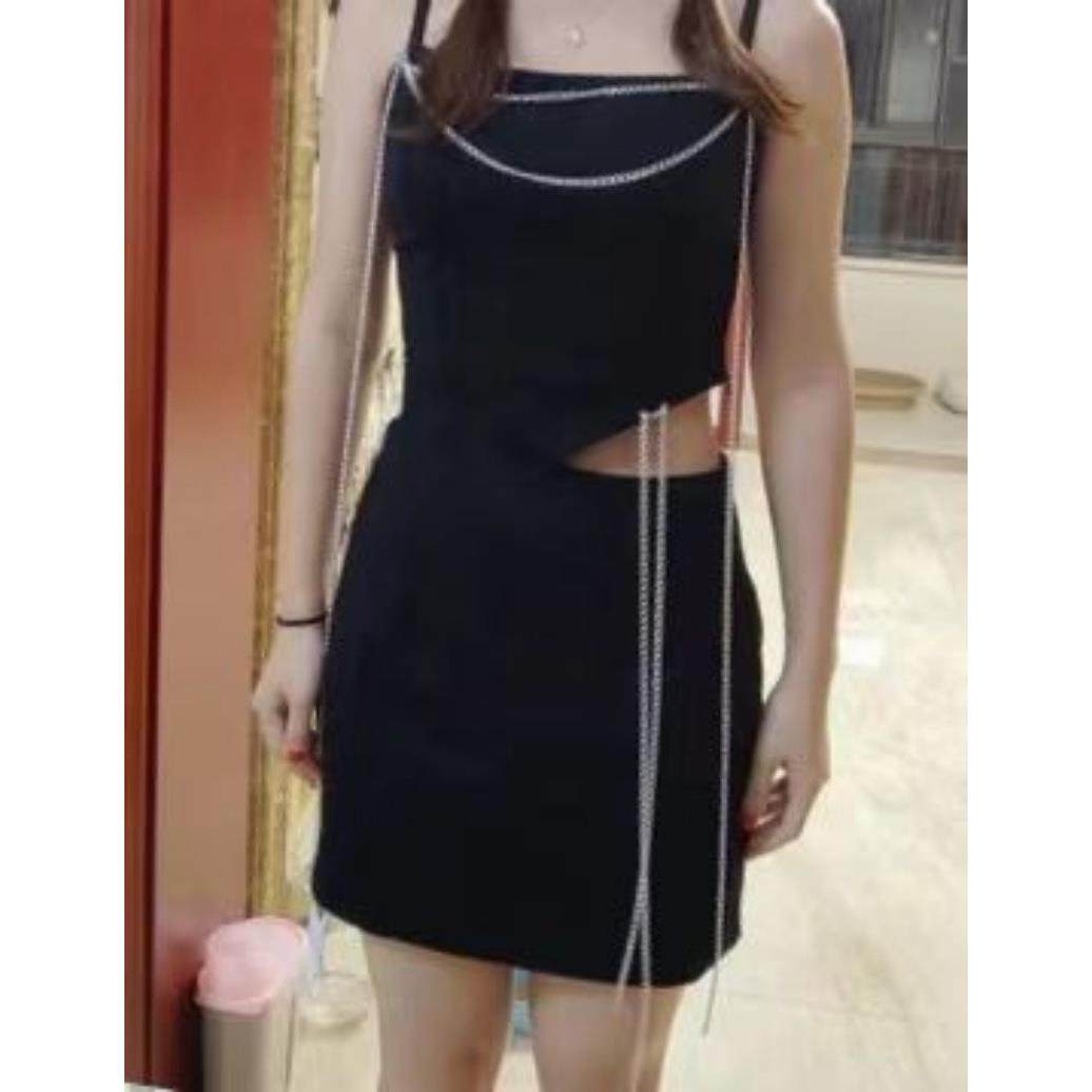 正品新款爆裂舞台依纯韩同款演出服版女团表单演爵服性感士显瘦领