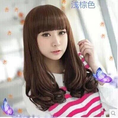 新款直销整顶假发女士长卷发逼真梨花头中长发大波浪蓬松时尚新款