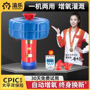 渝乐大型增氧机鱼塘专用养殖池塘打氧灌溉养鱼池小型增氧泵浮水泵